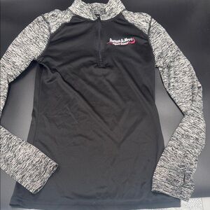 Black and Gray Quarter-Zip Pullover